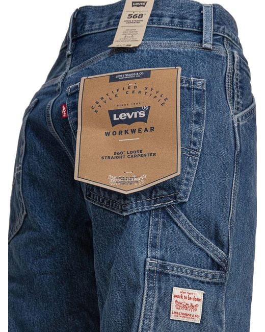Levi's Blue "Carpenter 568 Loose Straight" Jeans for men