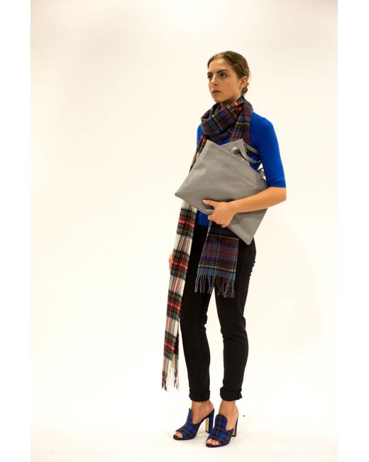 LA ROSE Brown Tote Bag Grigio