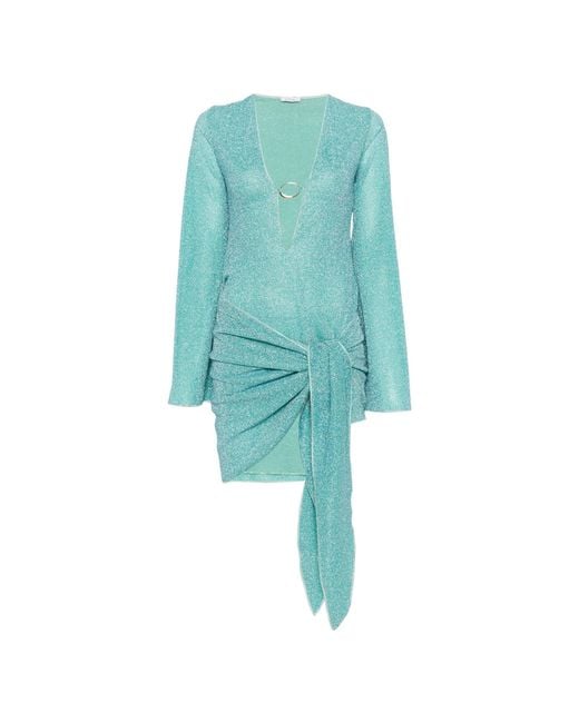 Oseree Blue Lumiere Pareo Dress