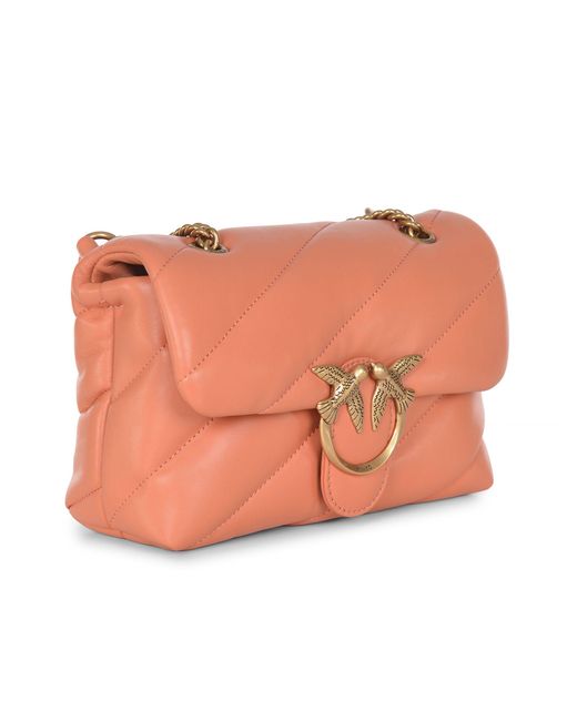 Pinko Pink 'Love Mini Puff' Tasche in weichem Nappa -Leder