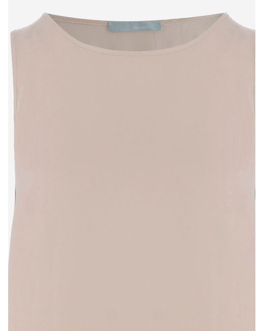 Allude Natural Stretch Silk Top