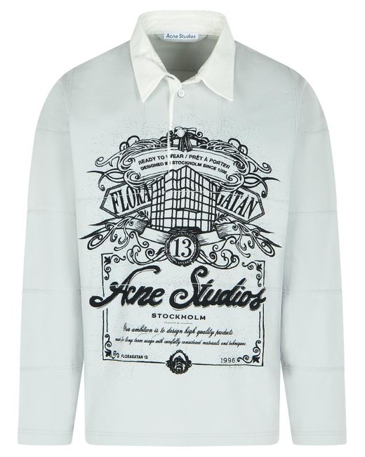 Suéter de algodón gris de acné estudios Acne de hombre de color Gray