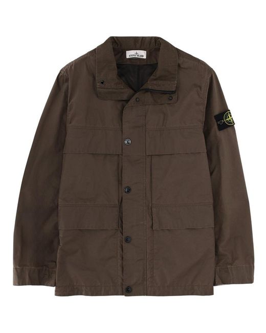 Stone Island Brown Regular-Fit Lightweight Jacket for men