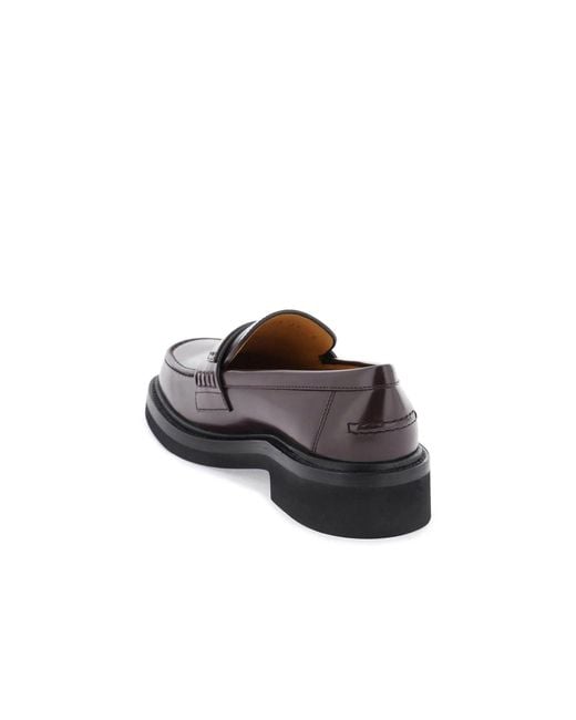 Dior Brown Leather Loafers