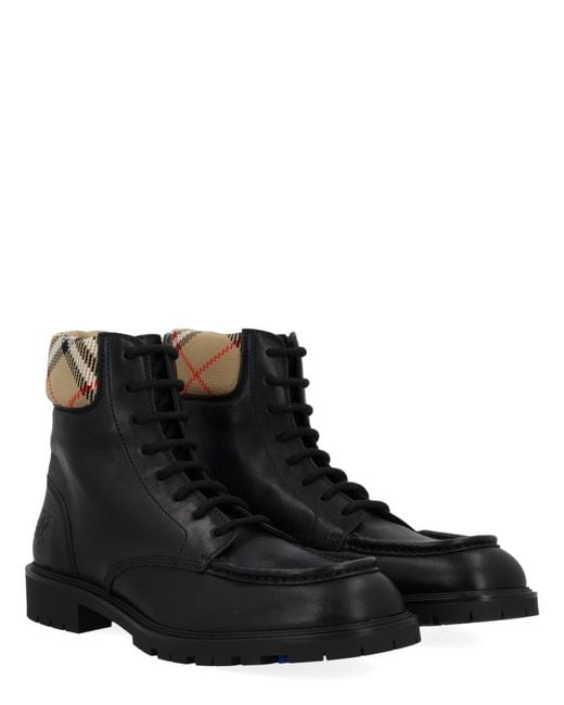 Burberry Black "Rogue" Leather Boot for men