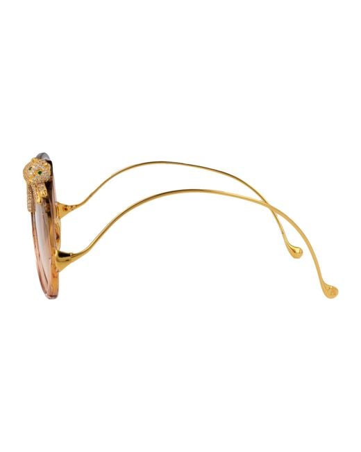 Anna Karin Karlsson Natural Round Sunglasses Rose Et Le Rêve Sun Tobacco