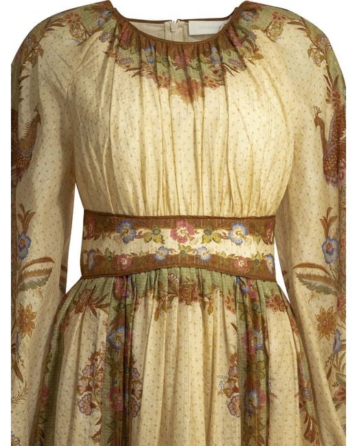 Zimmermann Natural "Indra" Long Dress