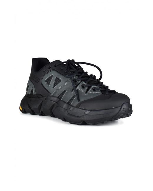 Moncler Black Silencio Rubber Sole Sneakers