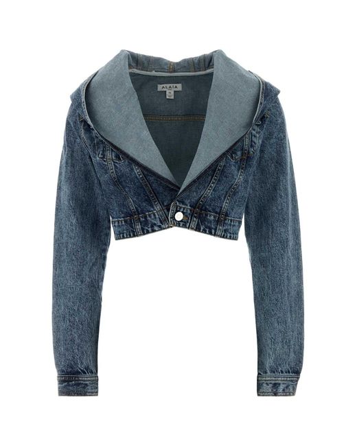 Alaïa Blue Denim Jacket