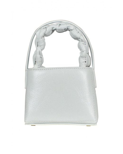 Le petit sac noeud Jacquemus de color Gray