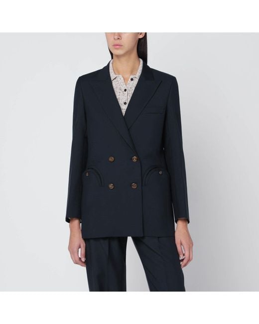 Blazé Milano Blue Blazé Milano Wool And Mohair Blazer First Class