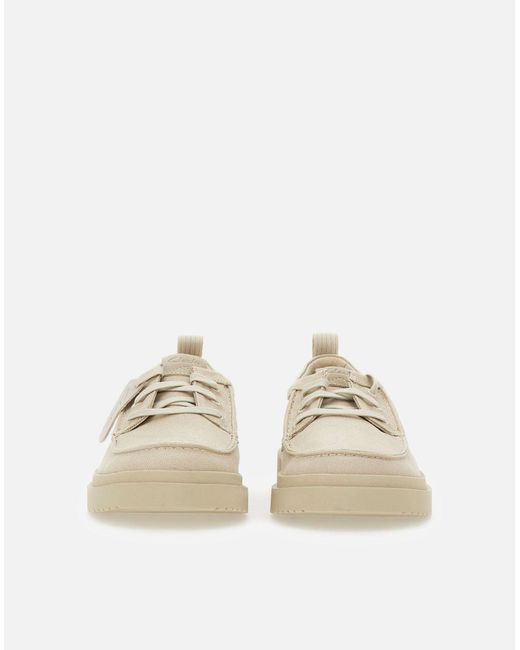 Clarks Polden Moc Cream Veterschoenen in het Natural voor heren