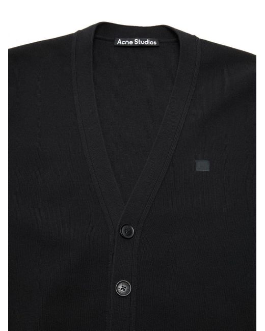 Acne Black Cotton Cardigan