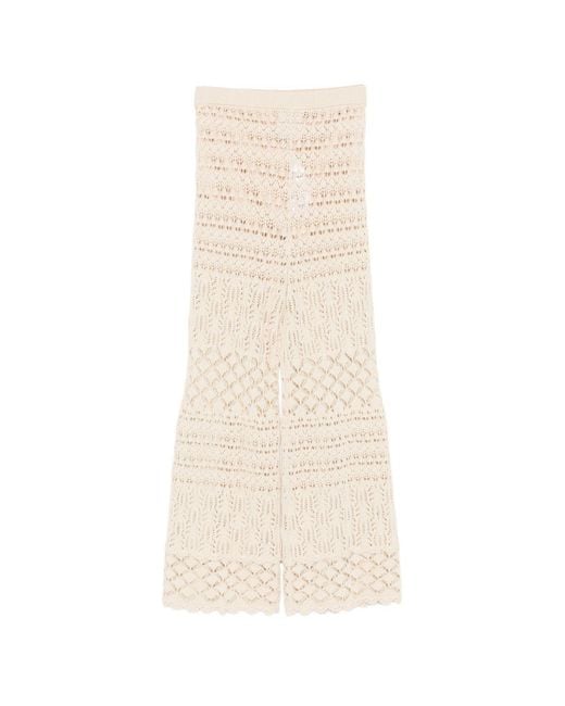 Semicouture White Trousers