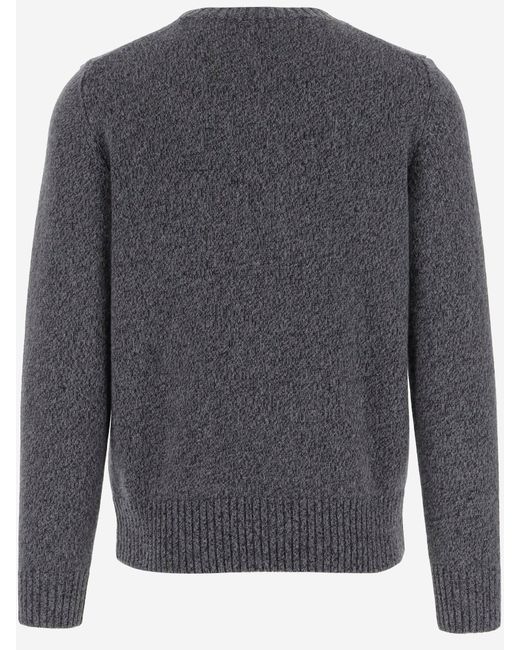 Oliver Lattughi Gray Cashmere Sweater for men
