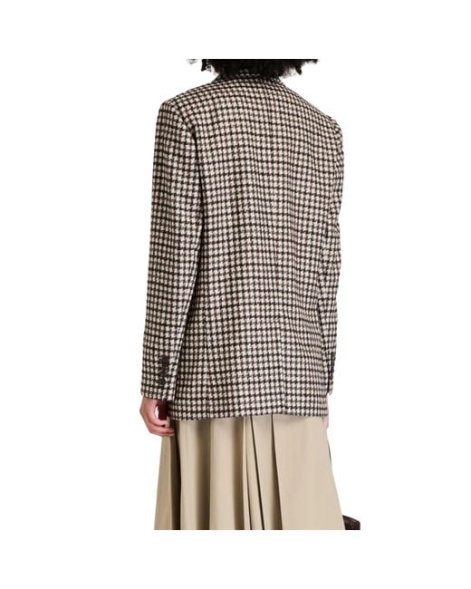 Brunello Cucinelli Brown Double-Breasted Blazer