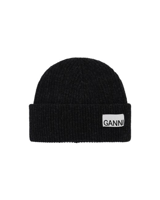 Ganni Beanies in het Black