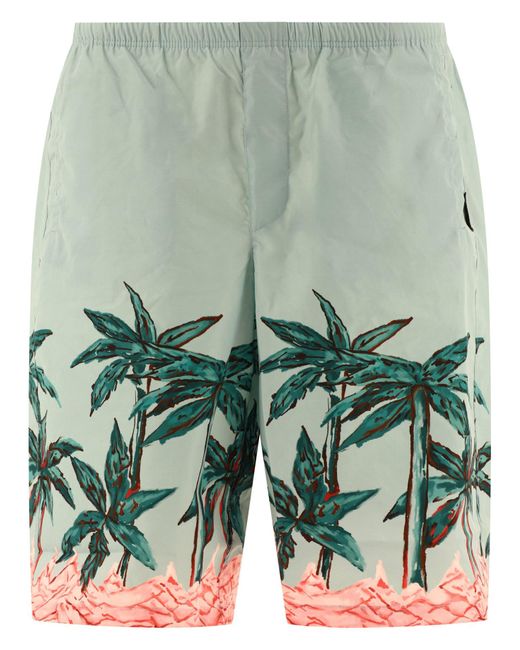 Palm Angels Palms Row Swim Shorts in het Groen | Lyst BE