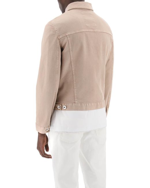 Jacket en jean léger Brunello Cucinelli pour homme en coloris Natural
