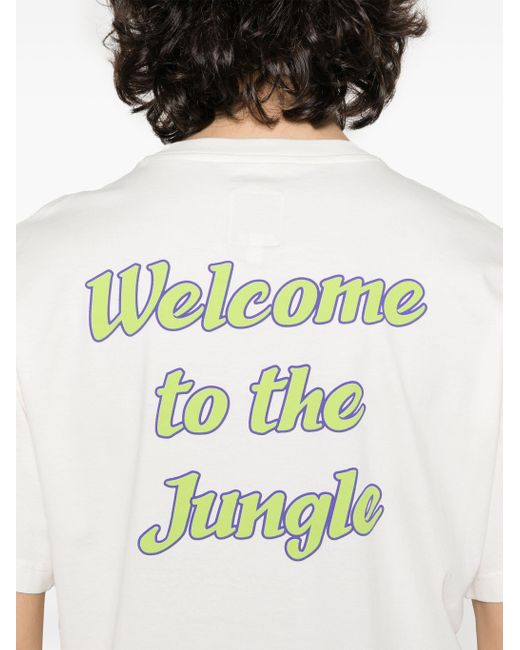 Emporio Armani Katoenen T-Shirt Met Monogramprint in het White voor heren