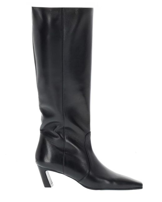 Stuart Weitzman Black Solid Stassi Boots