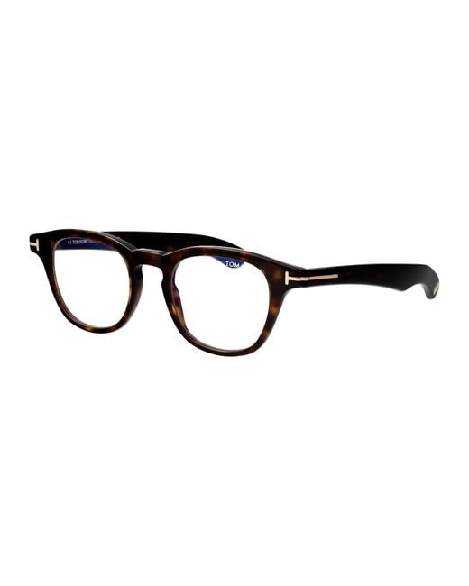 Tom Ford Black Round Optical Ft5976 B 052 for men