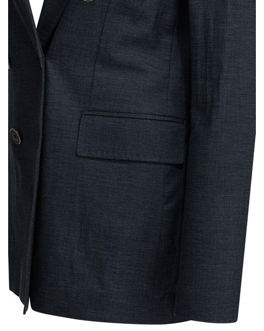 Circolo 1901 Black Cotton Linen Jacket