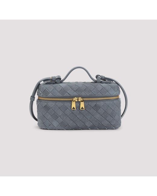 Bottega Veneta Blue Mini Intrecciato Handbag 23Cm X 12Cm X 7Cm