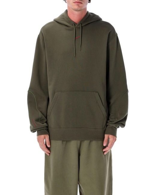 Nike Green Nocta Nrg Cs Cotton-Blend Fleece Hoodie