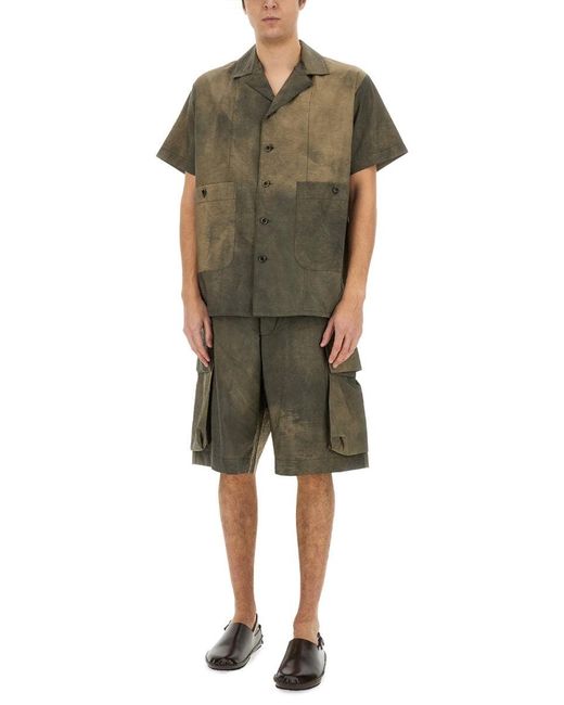 Uma Wang Green Terry Shirt for men
