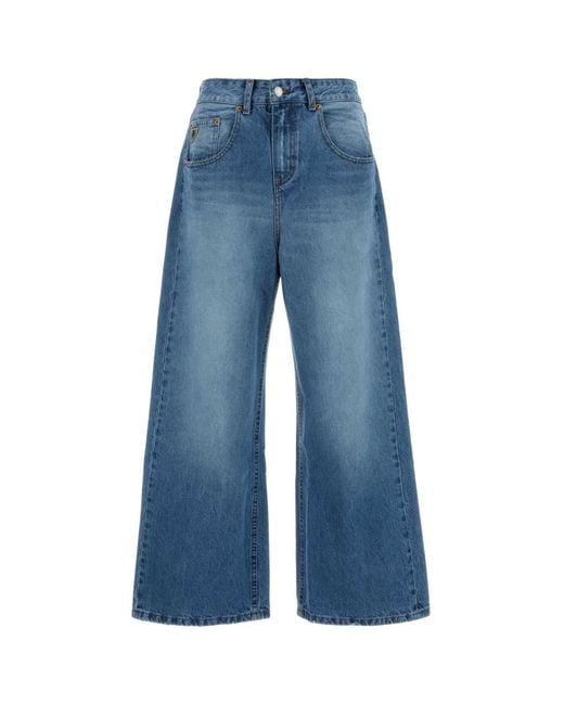 Lois Blue Denim Beatrix Wide Leg Jeans