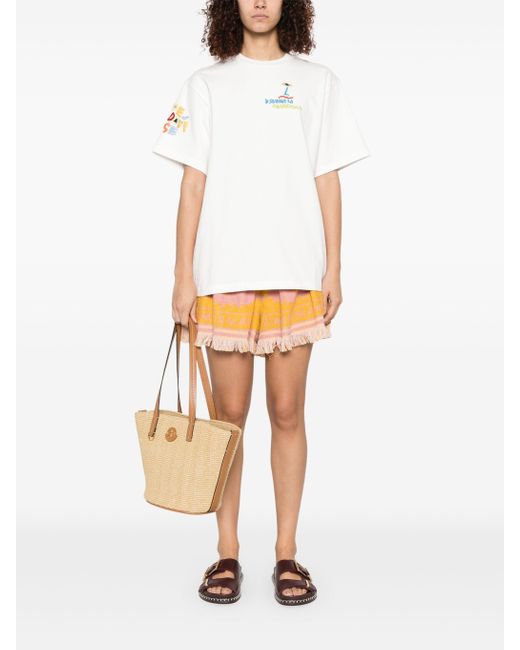 ALÉMAIS White Nadia Embroidered Tee