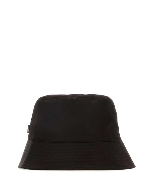 Wooyoungmi Black Nylon Bucket Hat for men