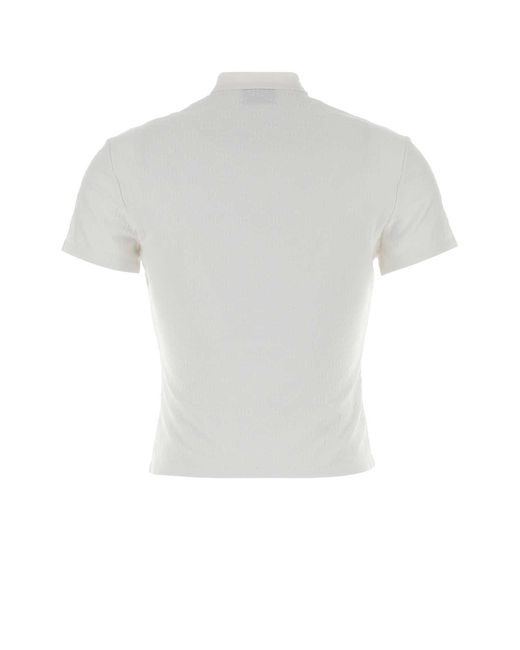 Gucci White Jersey Tops