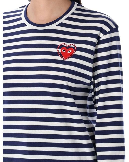COMME DES GARÇONS PLAY Blue T Shirts And Polos