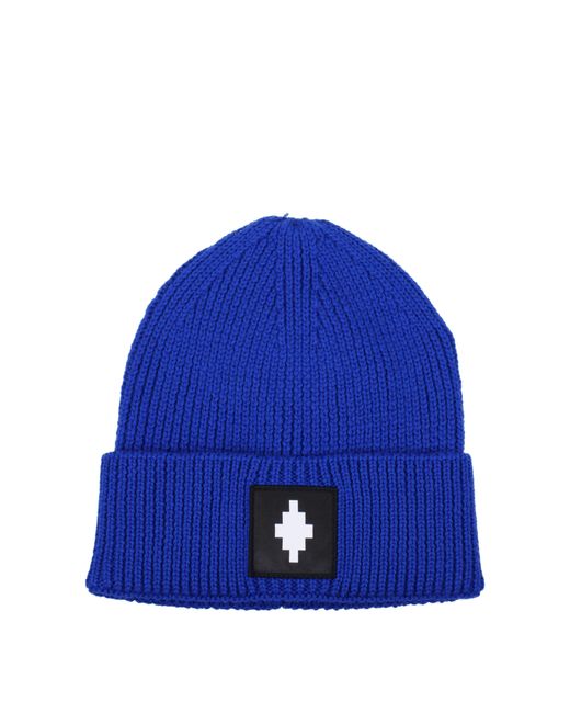 Cappelli Uomini Lana Blu di Marcelo Burlon in Blue