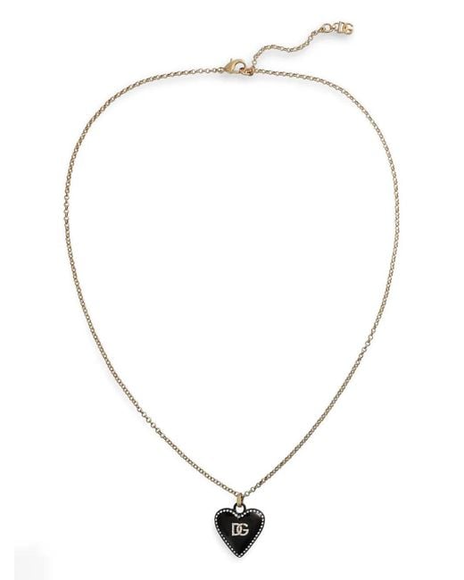 Dolce & Gabbana Natural Heart Pendant Necklace