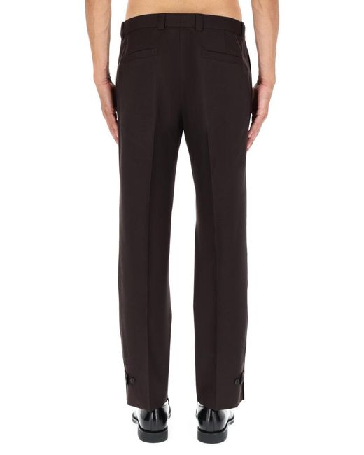 Gucci Black Wool Gabardine Pants for men