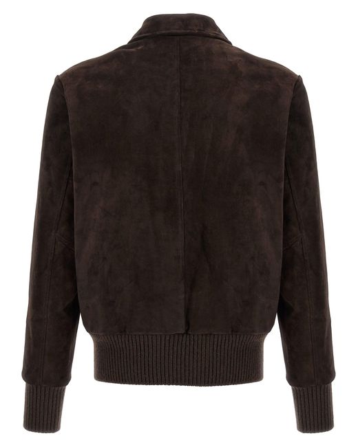 Giorgio Brato Black 'Aviatore' Jacket for men