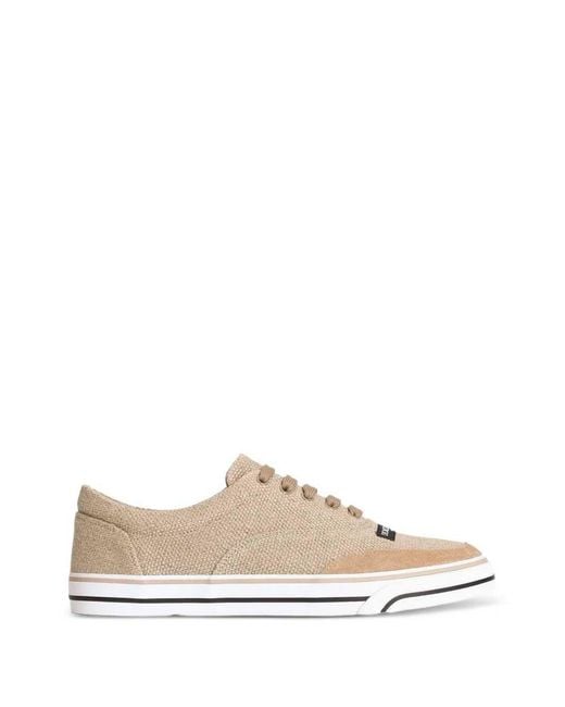 Dolce & Gabbana Natural Dg Sailing Linen Sneakers