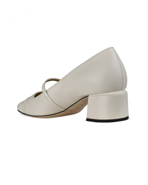 Jimmy Choo White Elisa 45 Pumps