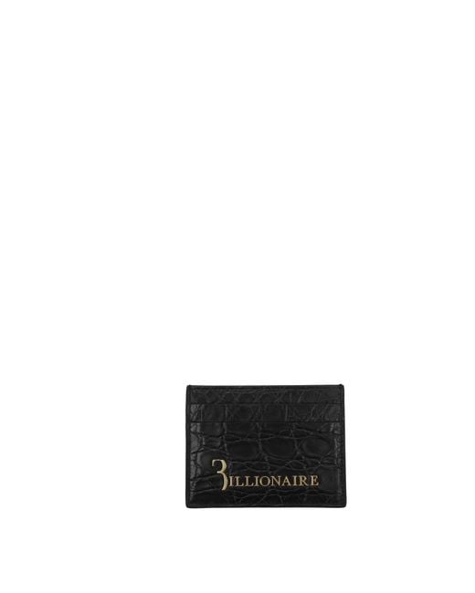 Billionaire Black Document Holder Caiman Crocodilus