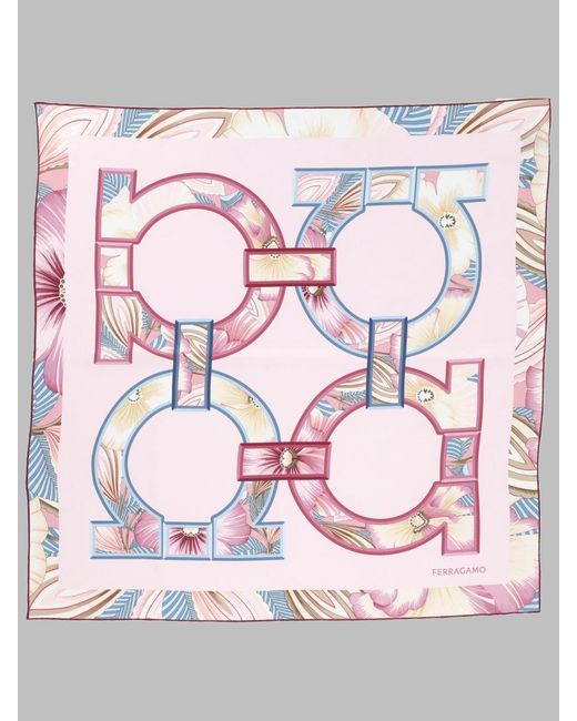 Ferragamo Pink Elegant Mini Foulard For Spring/Summer 2026