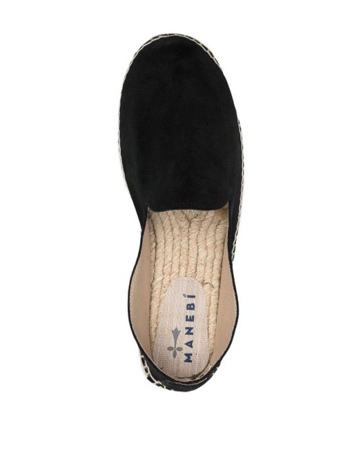 Manebí Black Hamptons Suede Espadrilles