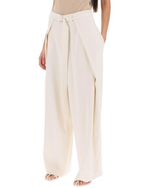 Pantalones anchos con paneles flotantes AMI de color White
