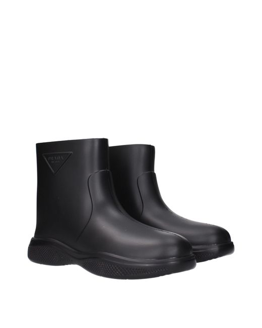 Prada Black Cotton Ankle