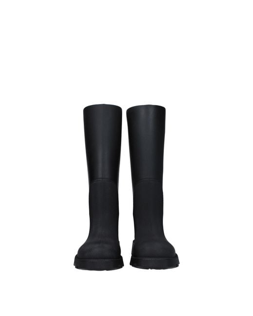Burberry Black Cotton Boot