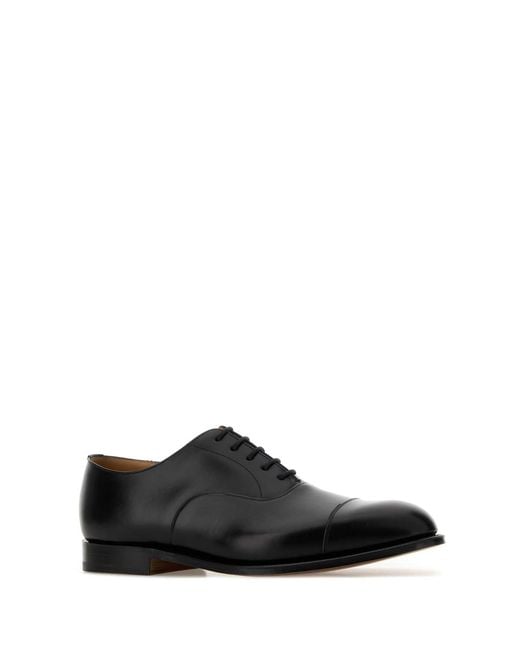 Church's Black Leather Consul Lace Up Shoes
