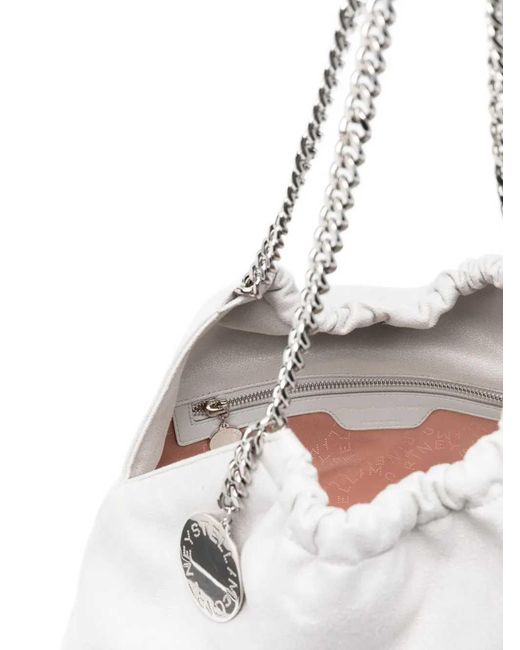 Stella McCartney White Chain Shoulder Bag