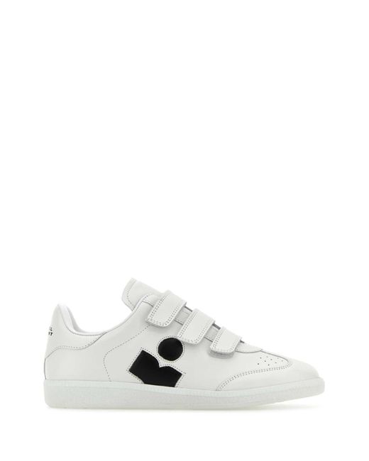 Isabel Marant White Leather Logo Classic Sn Sneakers